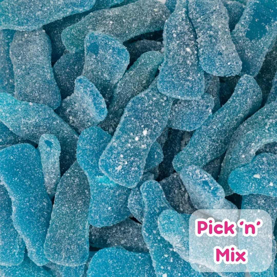 Giant Blue Raspberry Bottles 100g (Pick n Mix)