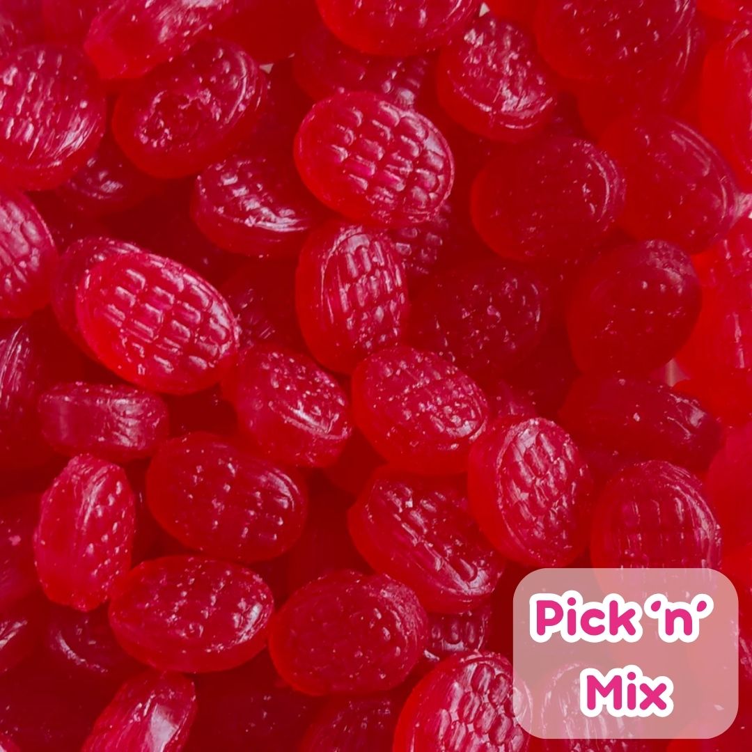 Raspberry Drops (Old Fashioned) 100g (Pick 'n' Mix)
