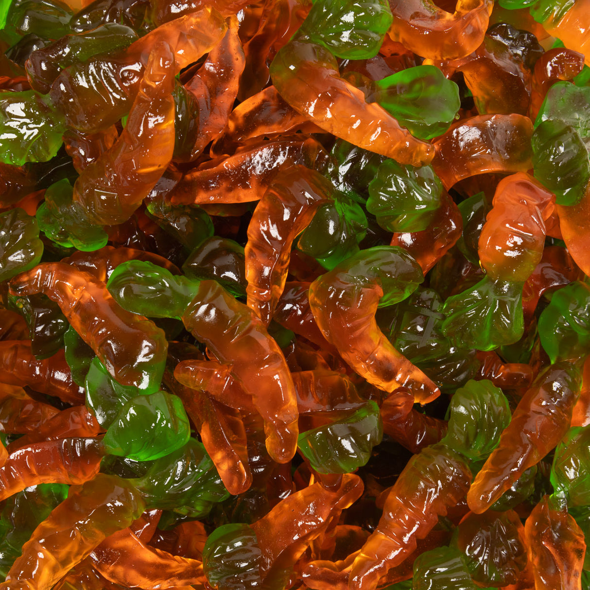 Carrot, Carrot lollies, Orange, Orange lollies, Green and orange lollies, gummies, carrot gummies