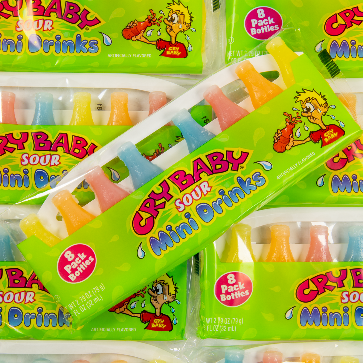 Cry Baby Sour Wax Bottles 8pack