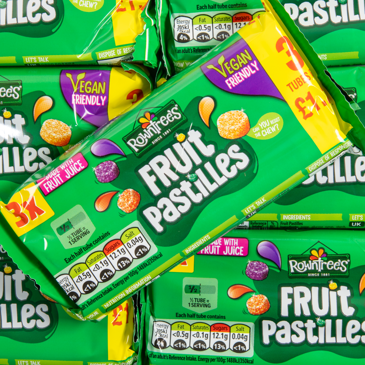 Fruit Pastilles Tubes 41g