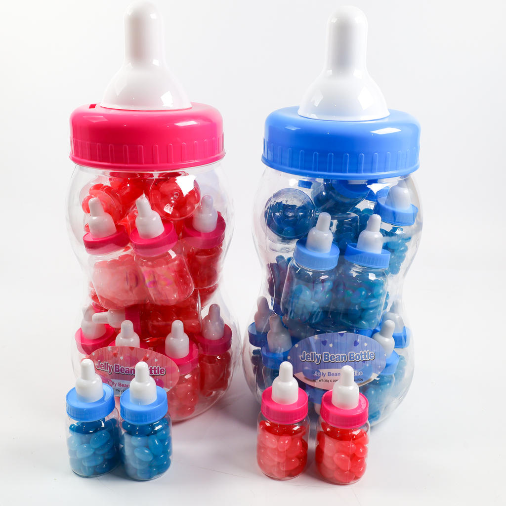 Baby Bottles, Blue, Pink, jelly beans