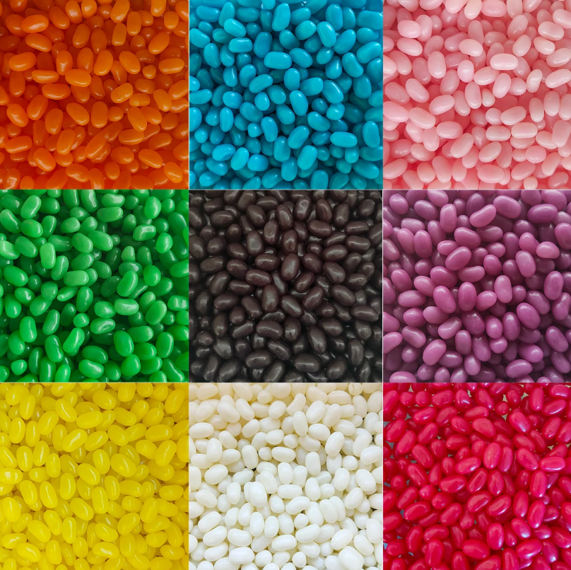 Jelly Beans Single Colour NZ (Personalised Lolly Bags)