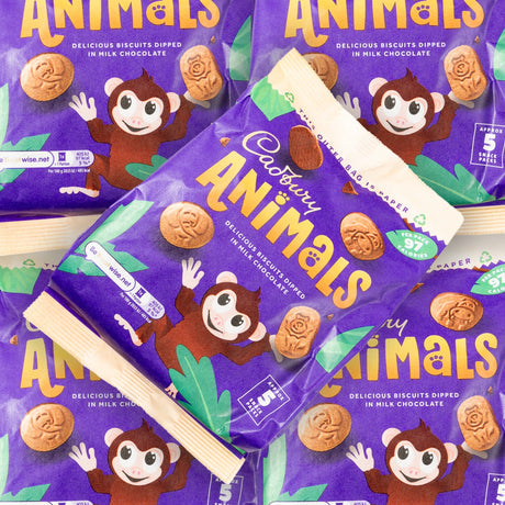 cadbury, chocolate, animals, bag, biscuits, lollies, candy, lollyshop, nz