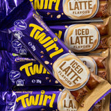 cadbury, iced latte, twirl, chocolate