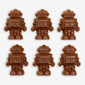 chocolate, brown, robots, milk, chocolatier, single, lollies, candy, lollyshop, nz