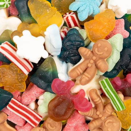 christmas, winter, winter mix, lollies, gummies, jellies, lollyshop