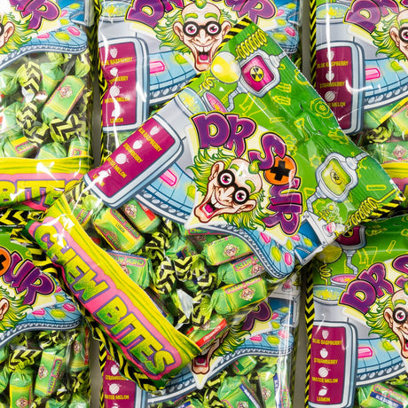 dr sour, chew bites, chewy, wrapped, lollyshop, nz, felko, sour, candy, dutch