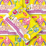 dr sweet, dr sour, banana, peeled, gummies, fruity, felko, holland, dutch, lollyshop, nz