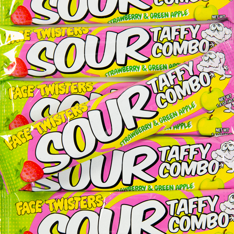 Face Twisters Sour Taffy Combo 40g
