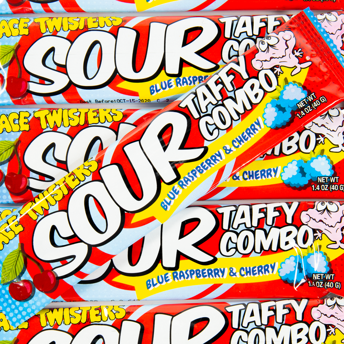 Face Twisters Sour Taffy Combo 40g