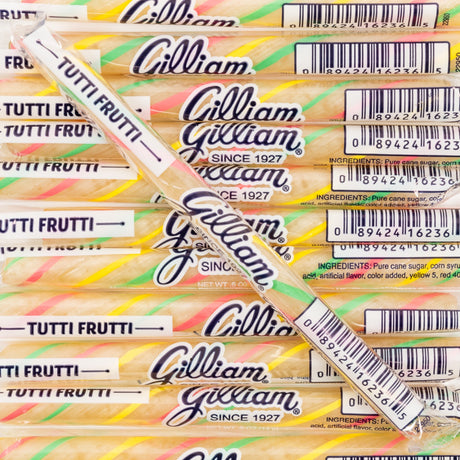 gilliam, tutti frutti, oldfashioned, candy, stick