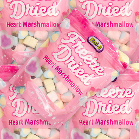 kiwi-d, freeze dried, heart, marshmallow, pastel, candy, lollies, lollyshop, nz