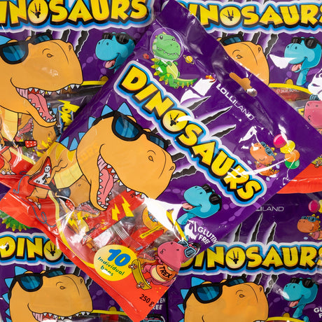 lolliland, dinosaurs, candy, gluten free, multipack