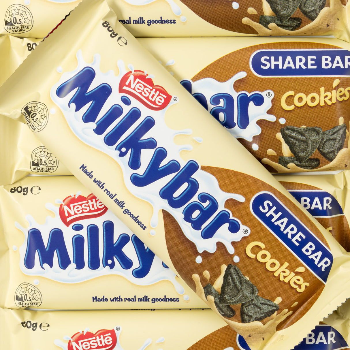 milky, bar, cookies, share, chocolate