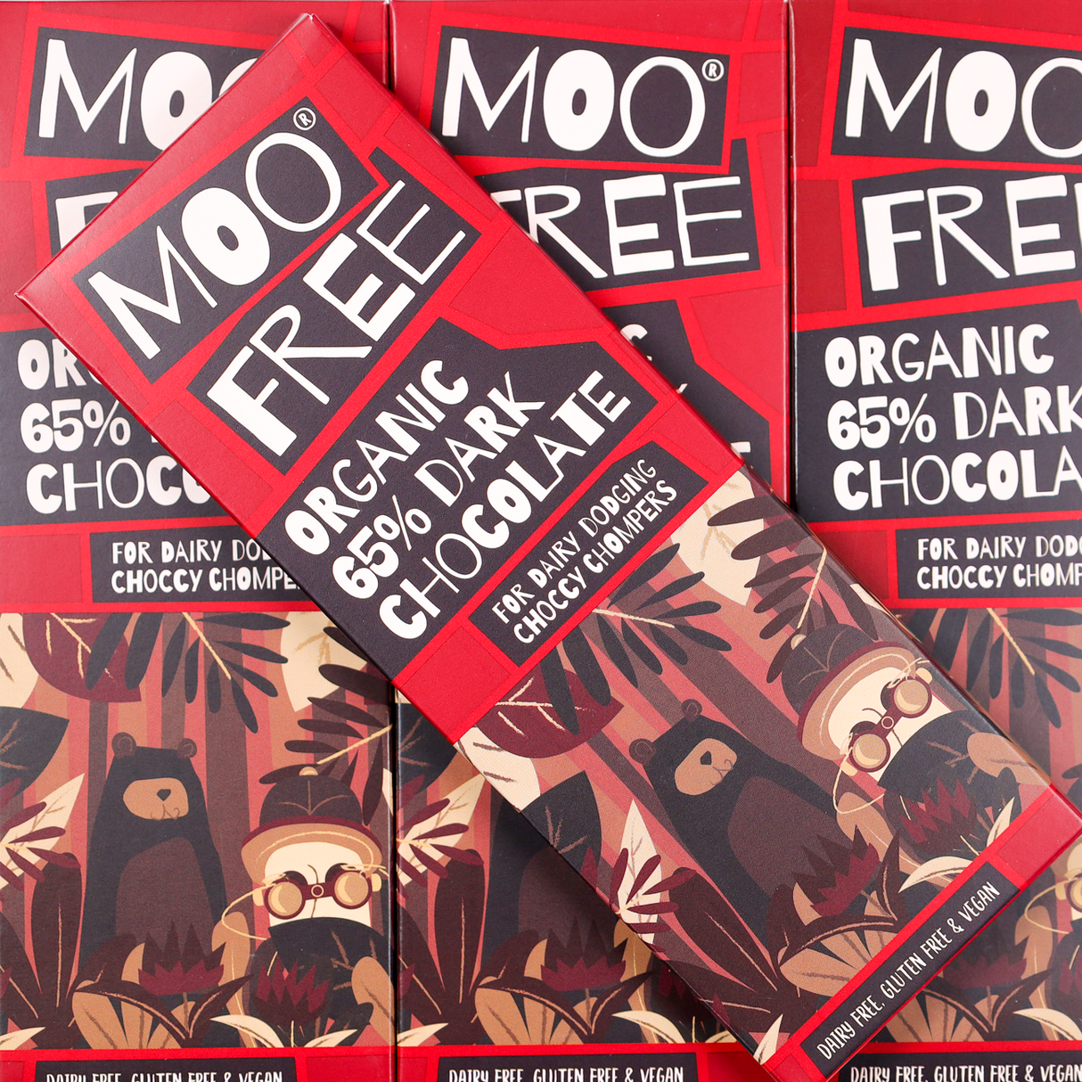 Moo Free Moreish Chocolate Bar 80g (Dairy Free)