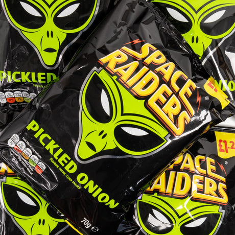 space raiders, pickled onion, chips, crisps, uk