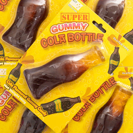 super, gummy, cola, bottle