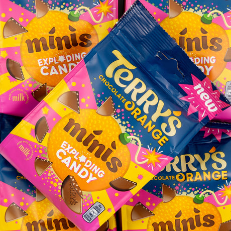 terry's, chocolate, orange, minis, exploding, candy, english, british, uk