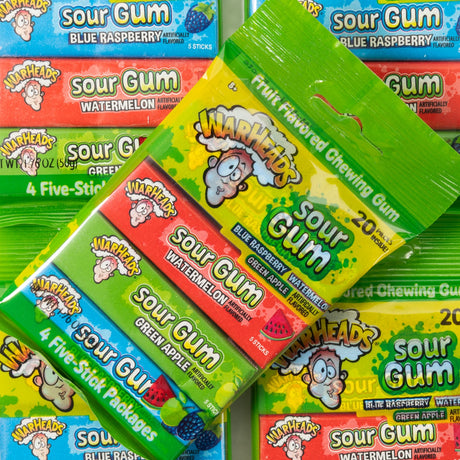 warheads, gum, sour