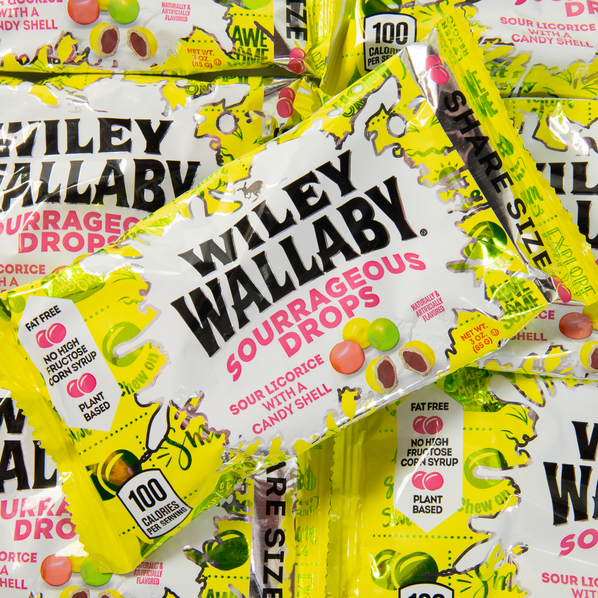Wiley Wallaby Sourrageous Drops 85g