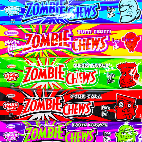 zombie chews, sour, lollyshop