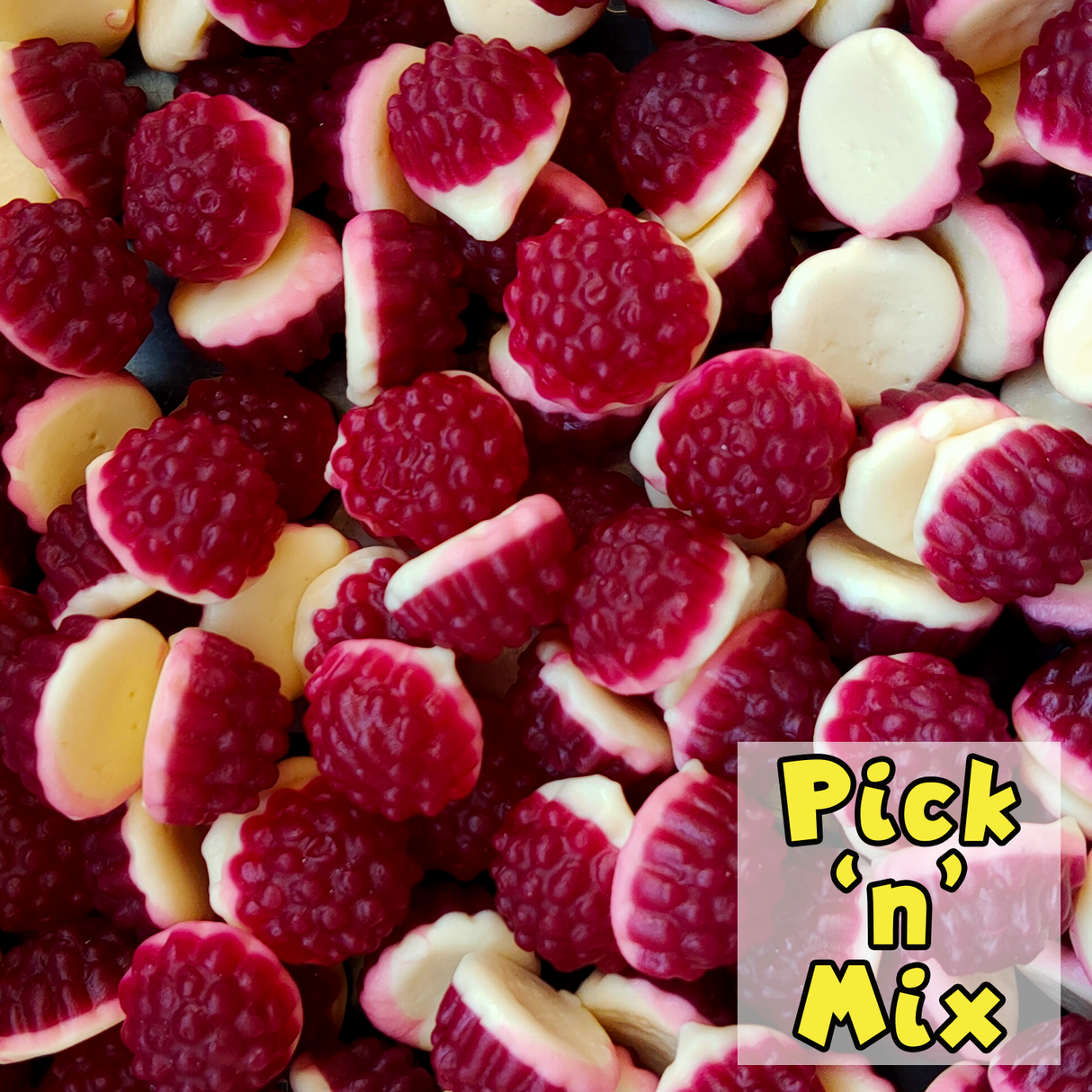 boysenberries and cream, berries and cream, nz lollies, pick n mix