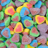 Sour Hearts, Colourful Sour Hearts, Colourful hearts, Sour, Hearts, Heart lollies, Sour lollies