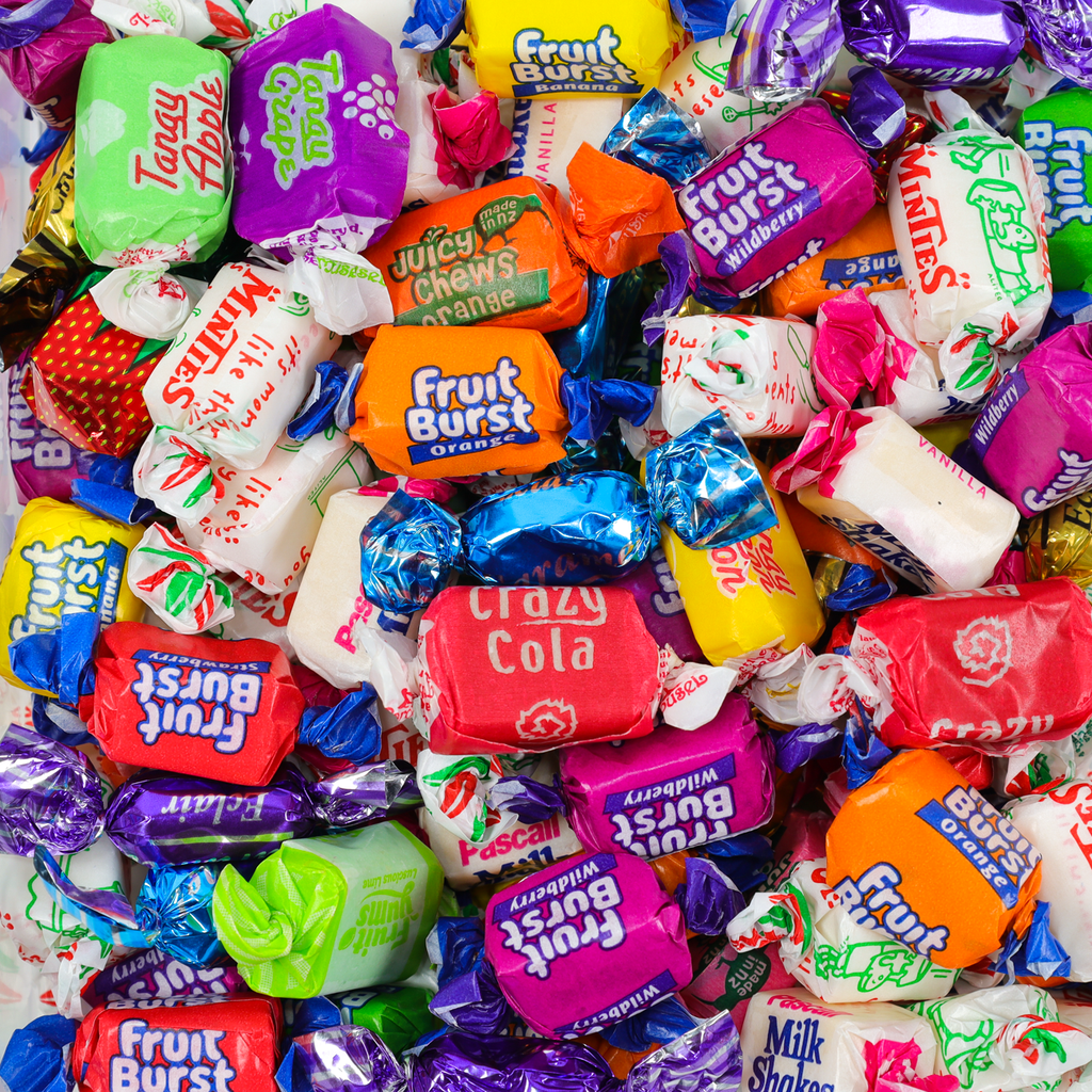 deluxe lolly scramble, lolly scramble, wrapped lollies,  nz lollies