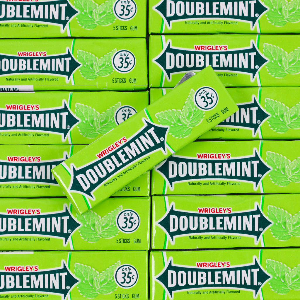 Wrigleys doublemint gum, doublemint gum, wrigleys, gum, american candy