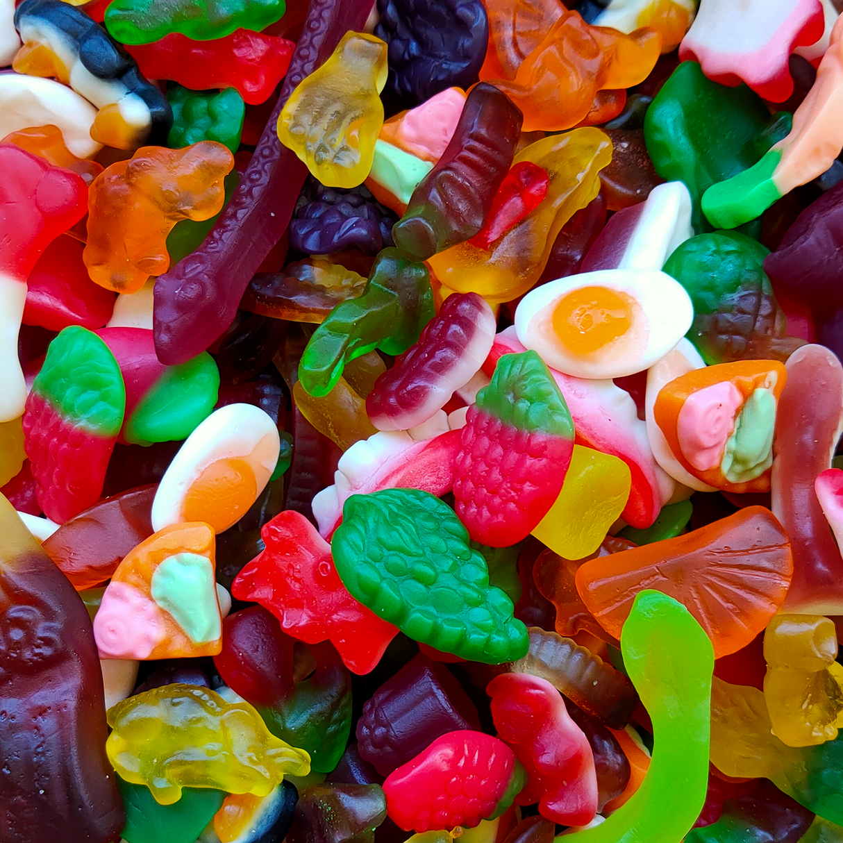 gummy lollies, gummi mix, mixed gummies, gummy