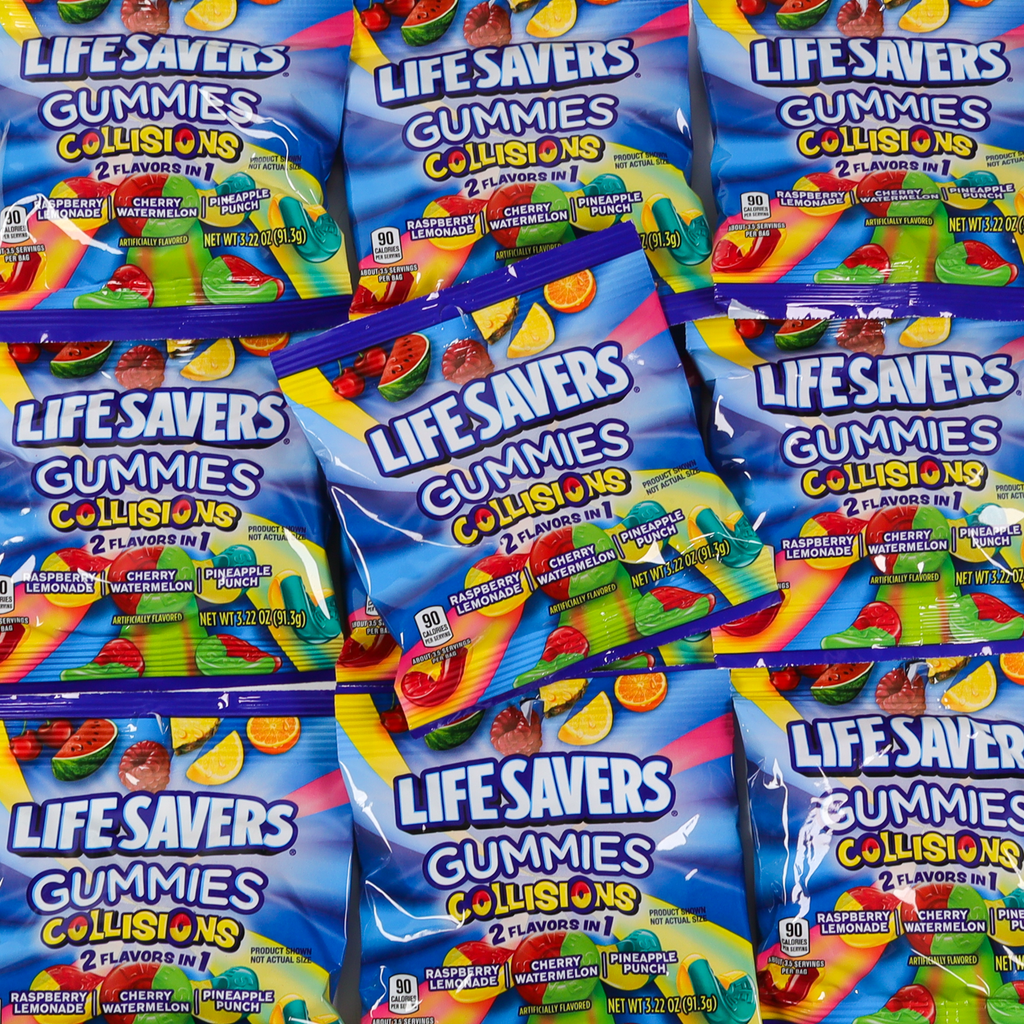lifesavers, lifesaver gummies, american candy, lifesaver gummies collisions