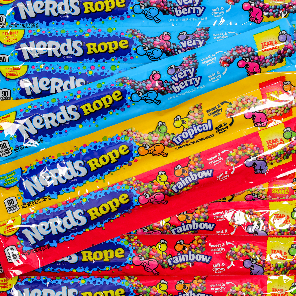 Nerds Rope, Nerds, Very Berry Nerds, Rainbow Nerds Rope, American Candy