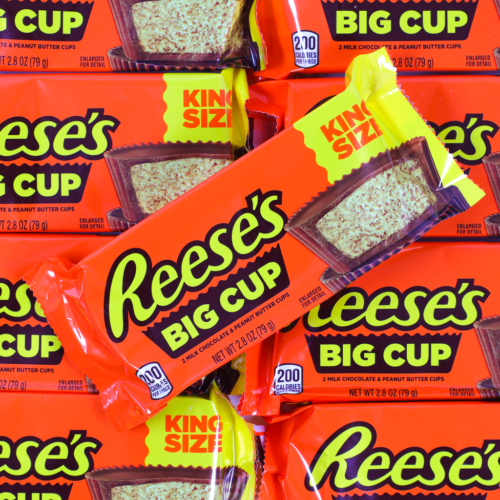 reese's peanut butter cups, reese's cups, reese's peanut butter, king size, xxl reese's