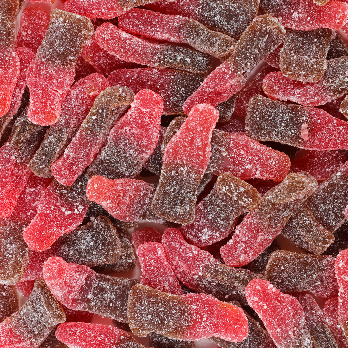 sour cherry cola bottles, cola bottles, cherry lollies, sour cola bottles 