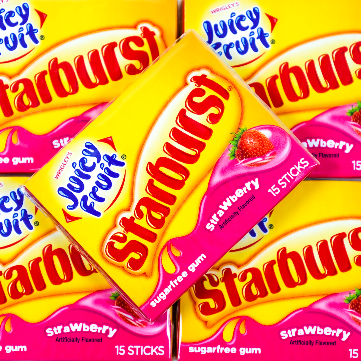 Juicy Fruit Starburst Gum Sticks