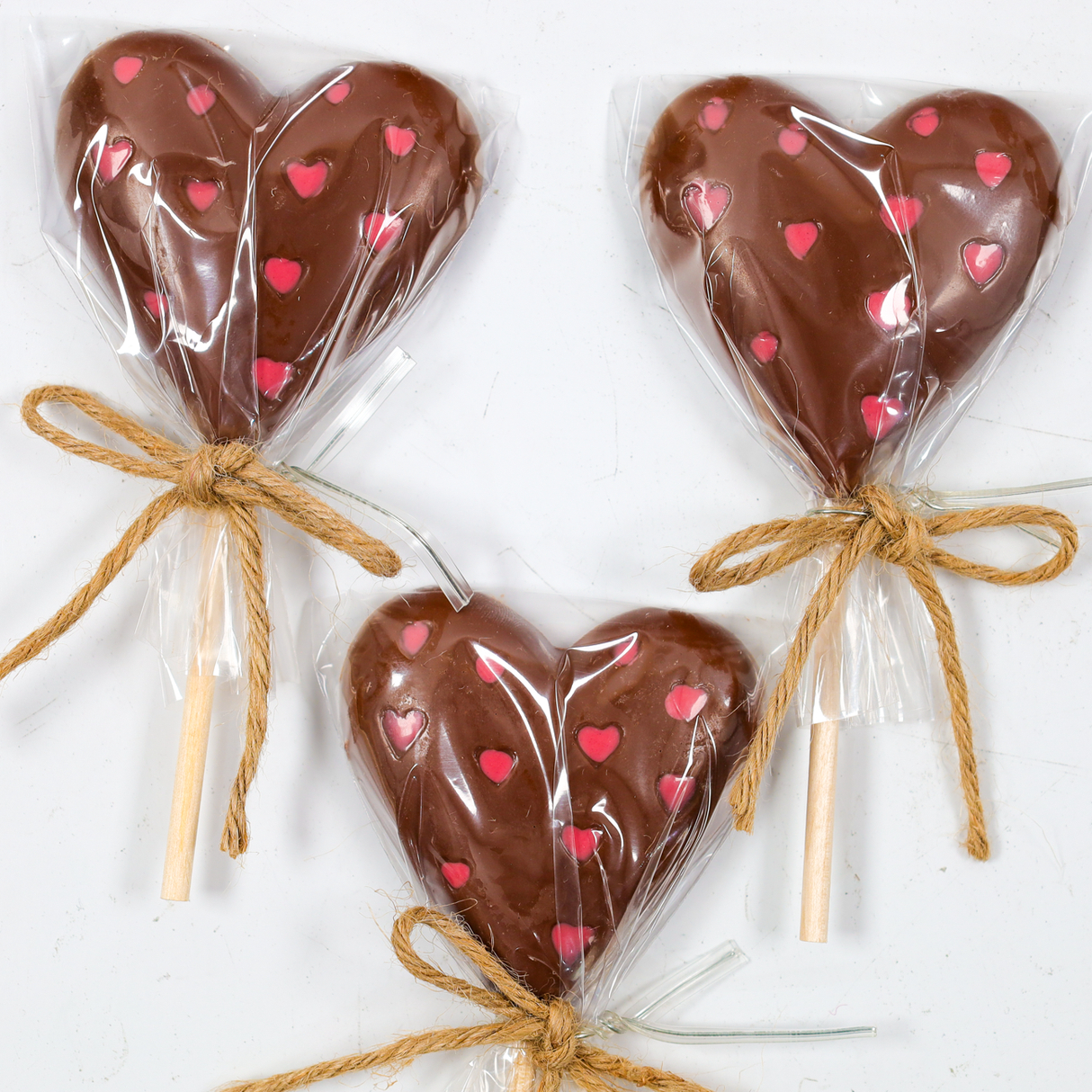 Chocolate Heart Lollipop 20g
