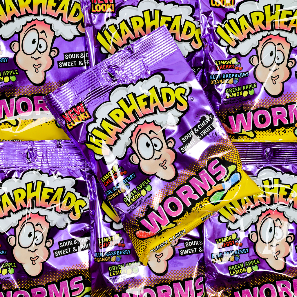 warheads, warheads sour worms, sour worms, sour lollies, american candy