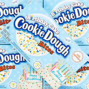birthday cake, cookie dough bites, lollyshop