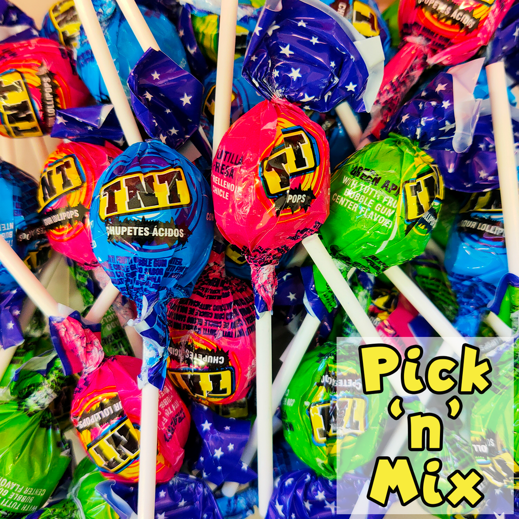 TNT Lollipops Pick n Mix, TNT Pop, Sour Lollipop