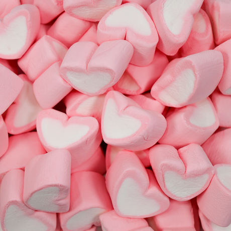 Marshmallow Hearts 200g