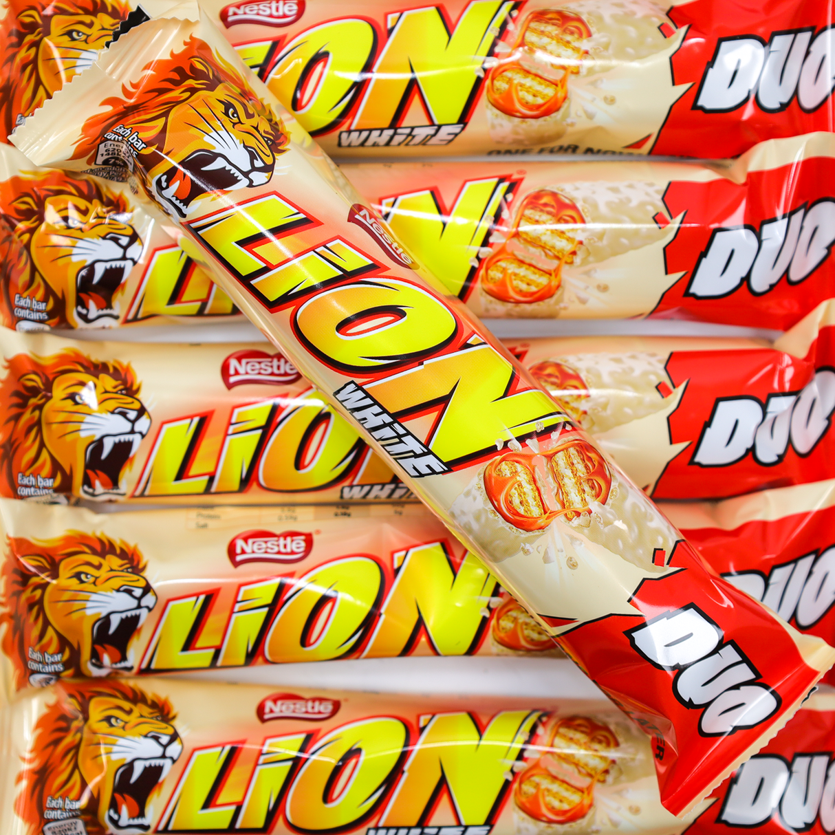 lion bar, chocolate, white, duo, lollyshop
